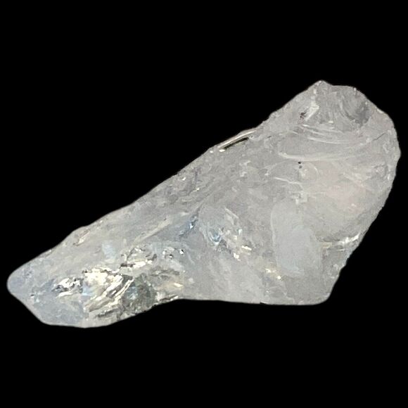 Clear Translucent Art Glass Cullet Glowing Manganese Slag Glass #4GM367 - Picture 6 of 7